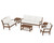 Trex Yacht Club 6-Piece Deep Seating Set - TXS481-2 - Frame in Tree House with cusion in Natural Linen color - TXS481-2-TH-NL