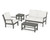 Trex Yacht Club 4-Piece Deep Seating Set - TXS479-2 - Frame in Stepping Stone with cusion in Natural Linen color - TXS479-2-SS-NL
