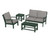 Trex Yacht Club 4-Piece Deep Seating Set - TXS479-2 - Frame in Rainforest Canopy with cusion in Grey Mist color - TXS479-2-RC-GM