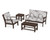 Trex Yacht Club 4-Piece Deep Seating Set - TXS479-2 - Frame in Vintage Lantern with cusion in Leaf Grey Mist color - TXS479-2-VL-LGM