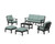 Trex Cape Cod 6-Piece Lounge Sofa Set - TXS2152-2 - Frame in Charcoal Black with cusion in Glacier Spa color - TXS2152-2-CB-GS