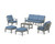 Trex Cape Cod 6-Piece Lounge Sofa Set - TXS2152-2 - Frame in Stepping Stone with cusion in Sky Blue color - TXS2152-2-SS-SB-1