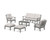 Trex Cape Cod 6-Piece Lounge Sofa Set - TXS2152-2 - Frame in Stepping Stone with cusion in Trellis Dune Burlap color - TXS2152-2-SS-TDB