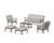 Trex Cape Cod 6-Piece Lounge Sofa Set - TXS2152-2 - Frame in Stepping Stone with cusion in Trellis Grey Mist color - TXS2152-2-SS-TGM
