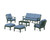 Trex Cape Cod 6-Piece Lounge Sofa Set - TXS2152-2 - Frame in Rainforest Canopy with cusion in Sky Blue color - TXS2152-2-RC-SB-1