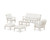 Trex Cape Cod 6-Piece Lounge Sofa Set - TXS2152-2 - Frame in Sand Castle with cusion in Natural Linen color - TXS2152-2-SC-NL
