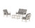 Trex Cape Cod 4-Piece Deep Seating Set with Loveseat - TXS2149-2 - Frame in Sand Castle with cusion in Grey Mist color - TXS2149-2-SC-GM Trex Cape Cod 4-Piece Deep Seating Set with Loveseat - TXS2149-2 - Frame in Sand Castle with cusion in Grey Mist color - TXS2149-2-SC-GM