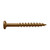 Trex Color Match Fascia Screw - Toasted Sand and Havana Gold finish, close-up side view. Trex Color Match Fascia Screw - Toasted Sand and Havana Gold finish, close-up side view.