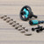 Trex Enhance Plug System on composite deck with fascia plugs, screws, and teal counterbore tool Trex Enhance Plug System on composite deck with fascia plugs, screws, and teal counterbore tool