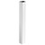 Trex Transcend 6x6x39 inch Classic White composite post sleeve shown upright on white background, open hollow top visible.