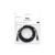 Product image of a Trex 20-ft extension wire in retail packaging. The coiled black cable with MB connectors is visible through a clear plastic bag. The white header card shows text including 20-ft extension wire, 18 gauge wire, and MB connectors, indicating use for Trex lighting systems. The pack is photographed against a plain white background for a clean, technical presentation.