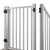 Trex Adjustable Gate Rail Kit with 36 in. Square Balusters - White