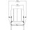 Front view schematic of TimberTech Lounge Adirondack Chair, displaying measurements and proportions. Front view schematic of TimberTech Lounge Adirondack Chair, displaying measurements and proportions.