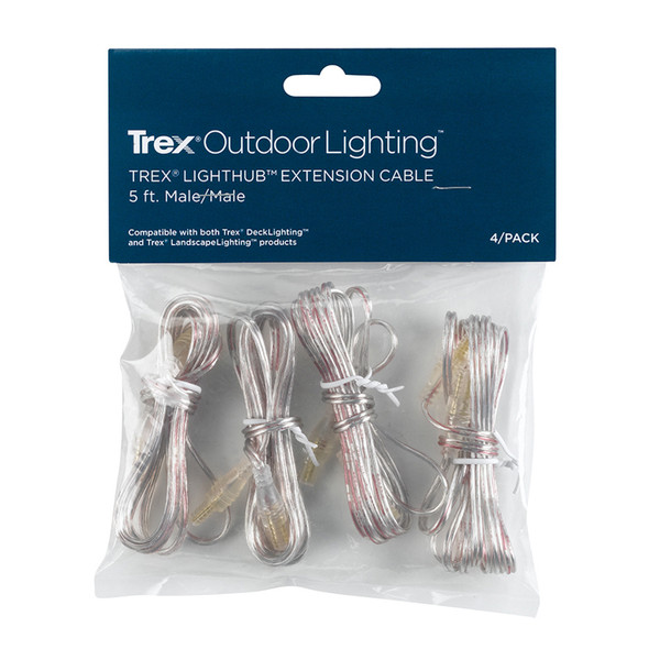 Trex Male Extension Wires - 5ft / 4 Pack