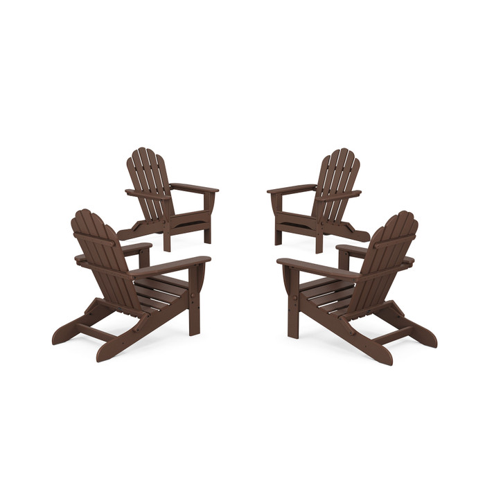 Trex 4-Piece Monterey Bay Folding Adirondack Chair Conversation Set