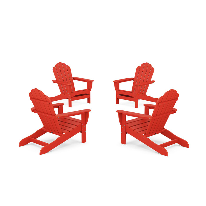 Trex 4-Piece Monterey Bay Oversized Adirondack Chair Conversation Set