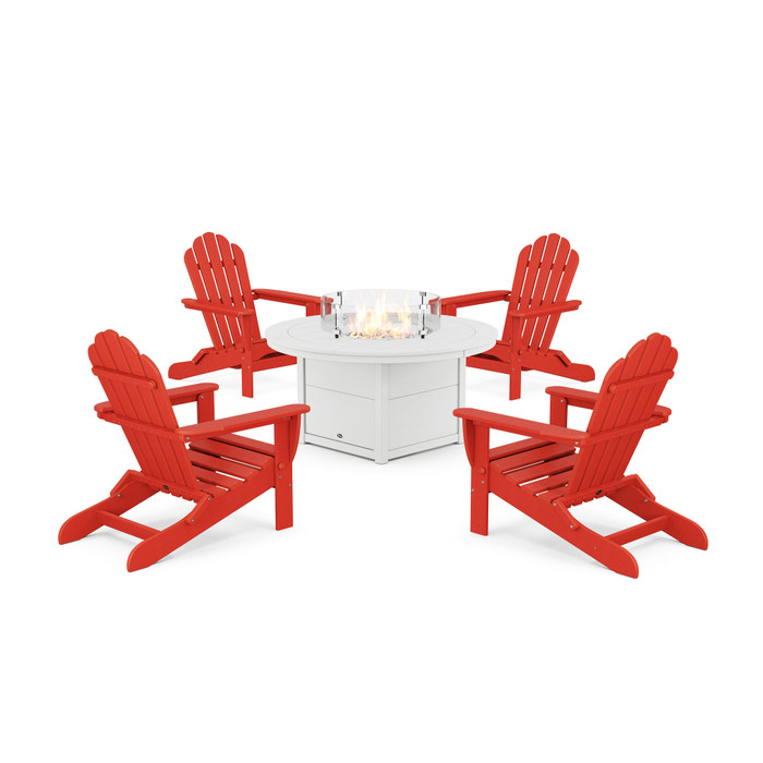 Trex Outdoor Furniture Monterey Bay Adirondack Conversation Set - Thumbnail 5