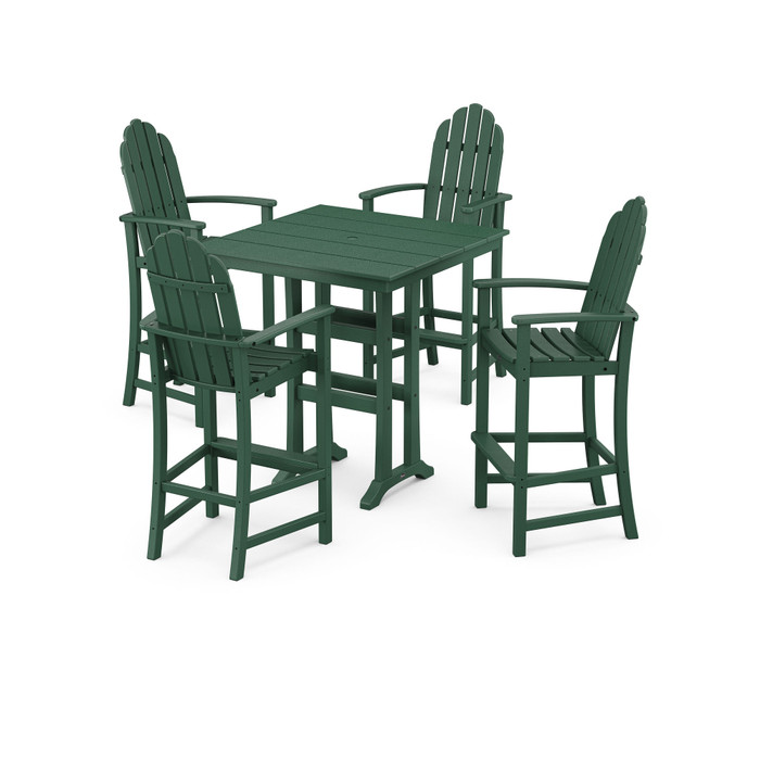 Trex Outdoor Furniture Yacht Club Farmhouse Trestle Bar Set
