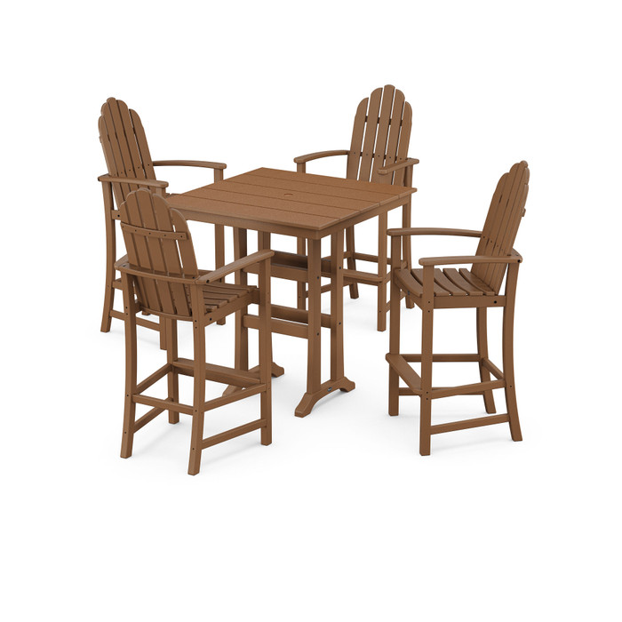 Trex Outdoor Furniture Yacht Club Farmhouse Trestle Bar Set - Thumbnail 2