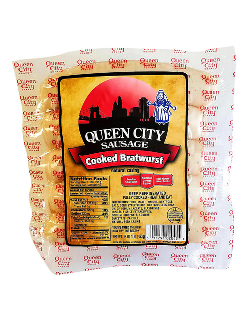 Queen City Sausage Natural Casing Bratwurst (add-on item)