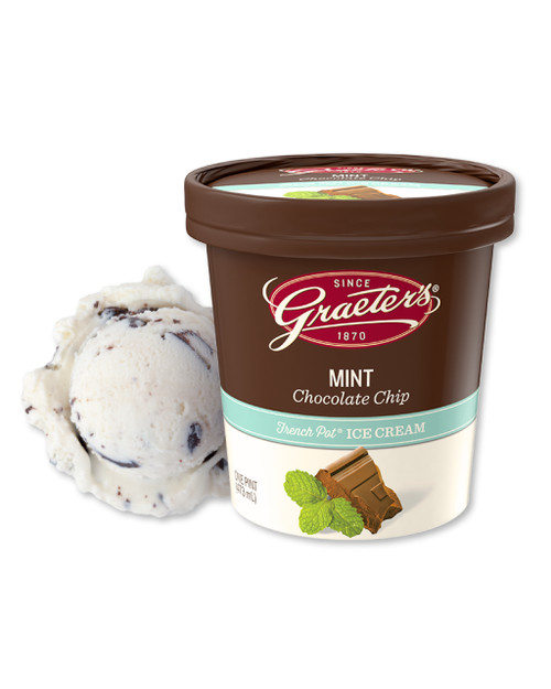 Graeter's Mint Chocolate Chip Ice Cream (1 pint) (add-on item)
