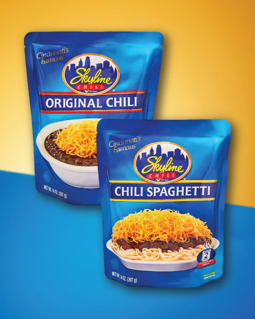 Skyline Chili Pouches Variety Pack | 4 or 8 Pack | Serves 6-12
