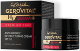 Gerovital H3 Derma+ Premium Anti-Wrinkle Restructuring Cream SPF 10 – Needle-Free Filler, Firmness & Elasticity, UV Protection & Hydration