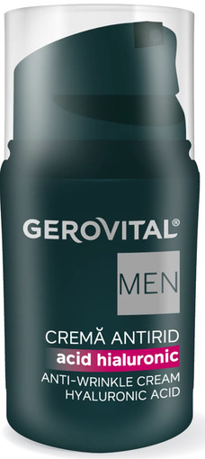 Gerovital Men Anti Wrinkle Face Cream For Men With Hyaluronic Acid Hydration Energy And Daily Care