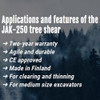 JAK - 250 Tree Shear