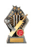 Cricket Sunrise Trophy Silver-Gold 155mm