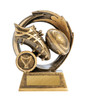 Rugby Azzurro Trophy Gold 120mm