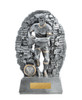 Rugby Crash Through Trophy Silver 230mm