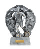 Football Crash Through Trophy Silver 270mm Football Crash Through Trophy Silver 270mm