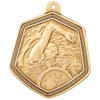 Swimming Falcon Medal Gold 67mm Swimming Falcon Medal Gold 67mm