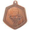 Netball Falcon Medal Bronze 67mm
