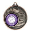 Netball Global Medal Bronze 50mm Netball Global Medal Bronze 50mm