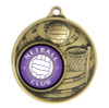 Netball Global Medal Gold 50mm Netball Global Medal Gold 50mm