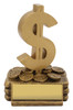 Novelty Dollar Trophy Gold 145mm Novelty Dollar Trophy Gold 145mm