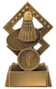 Badminton Double Diamond Trophy Gold 120mm Badminton Double Diamond Trophy Gold 120mm