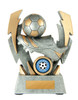 Football Double Lightning Strike Trophy 140mm Football Double Lightning Strike Trophy 140mm