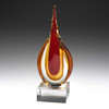 Art Glass Flame Award Red 210mm