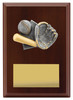 Baseball - Softball Plaque Walnut 200mm Baseball - Softball Plaque Walnut 200mm