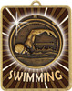 Swimming Medal Gold 63x75mmmm Swimming Medal Gold 63x75mmmm