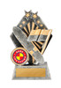 Surf Lifesaving Sunrise Trophy Silver-Gold 120mm