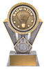Badminton Spartan Trophy Silver & Gold 180mm Badminton Spartan Trophy Silver & Gold 180mm