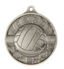 Volleyball Global Medal Silver 50mm Volleyball Global Medal Silver 50mm