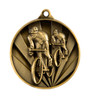 Cycling Sunrise Medal Gold 50mm