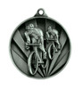 Cycling Sunrise Medal Silver 50mm