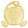 Cricket Smiley Medal Gold 60mm