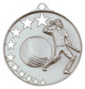 Cricket Medal Silver 52mm